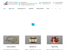 Tablet Screenshot of miracleaerospace.com